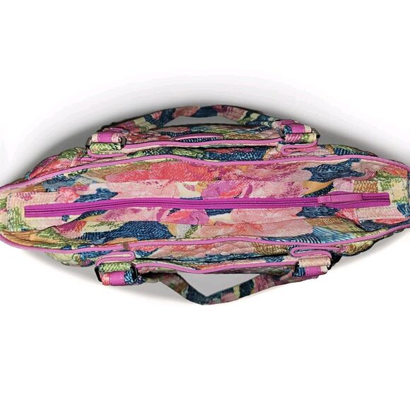 NWOT! Vera Bradley Glenna Superbloom Signature Cotton Tote Handbag 14x14x6 - Picture 10 of 12